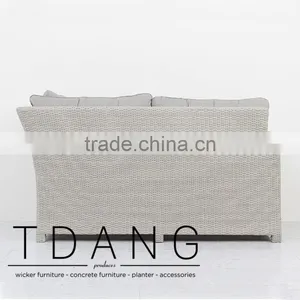 Watson Right Hand Wicker Bench - Vietnam Patio Furniture - Poly Rattan Furniture thumbnail-4