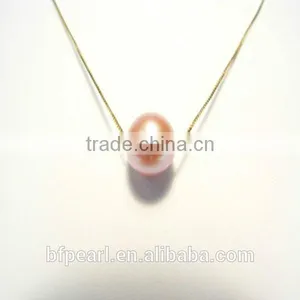 10mm Pink Round Pearl Pendant Designs thumbnail-1