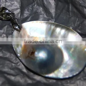 Wholesale Mabe Pearl Pendent Necklace thumbnail-2