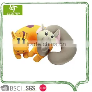 Hot Sale New Design Animal Shape Memory Foam Beads Pillow Neck Pillow for Travel thumbnail-1