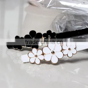 Wholesale Flower Pattern Enamel Buckle Women Lady PU Waist Belt thumbnail-1