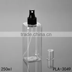 250ml Spray Bottle Skin Care Container PET Plastic Square 250ml Spray Bottle thumbnail-2