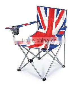 Folding Beach Chair With Flag Printing thumbnail-1