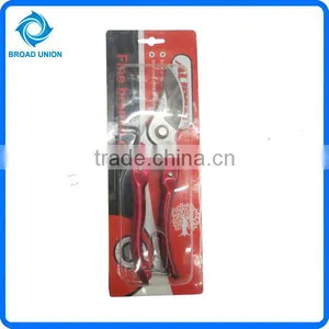 8'' Hot Sale Red Garden Scissors Wholesale Pruning Scissors thumbnail-1