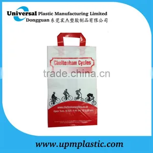 Customerized Cheltenham Cycles Side Gusset Only Red Flexiloop Handle Plastic Bag thumbnail-1