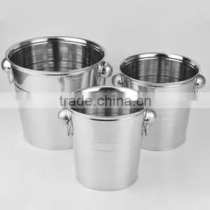 Wholesale Champagne Beer Ice Bucket Custom Bulk China Stainless Steel Metal Ice Bucket thumbnail-4