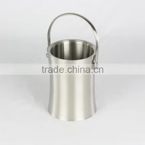 1L 2L 3L Stainless Steel Ice Bucket, Ice Pail, Double Wall Ice Bucket thumbnail-2