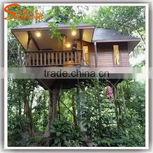 China Factory Manufacture Make Artificial Fiber Glass Tree House thumbnail-1