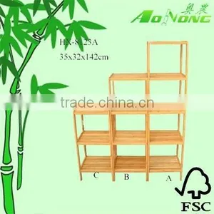Modern 5 Tiers Bamboo Display Shelf/rack thumbnail-1