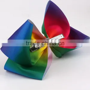 New Born Hair Bow Big Ribbon Bow With Alligator Clip thumbnail-3