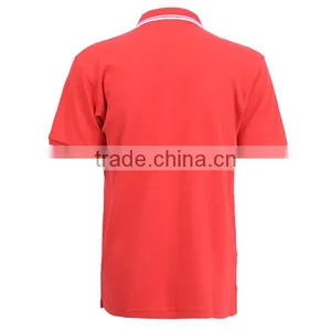 Back Image Color Pique Polo Shirt thumbnail-1