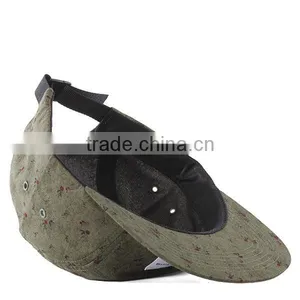 Flat Brim 5 Panel Cap Custom Cheetah Brim 5 Panel Cap Wholesale thumbnail-4