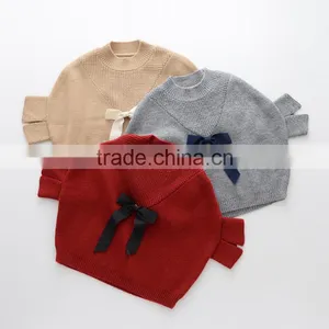 New Model Batwing Sleeve Hand Knit Childrens Baby Girls Sweater Outwear thumbnail-1