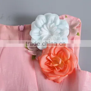 2017 Latest Wholesale Baby Clothes Hot Sale Cheap Clothing Children's Boutique Sleeveless Pink Summer Angel Dress for Baby Girl thumbnail-4