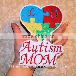 Custom High Quality Embroidered Creative Love Puzzles Patch for Clothes Embroidery Patch Made in China Choose Size/color thumbnail-3