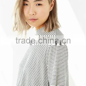 Cheap Promotion Women Fashion Tee Longline Tee thumbnail-3