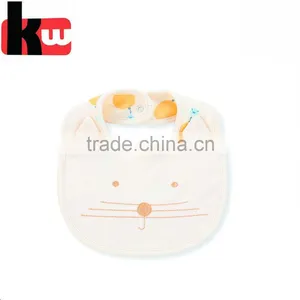 100% Cotton Lovely Embroidery Baby Bibs thumbnail-1