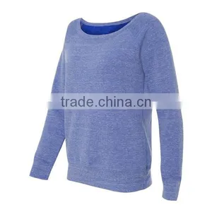 Custom Tri-blend Sweatshirt, Pullover Sweatshirt for Ladies thumbnail-1