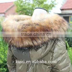 Man-made Fur Natural Large Faux Fox/raccoon Fur Collar / Fur Trim for Winter Coat Collar thumbnail-4
