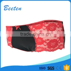 Best Design Knitted Lady Underwear Women Panties Sexy With Lace thumbnail-2
