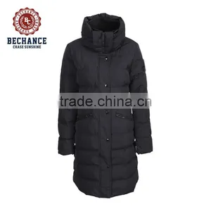 2016 Women Long Coat Jacket With Stand Collar From Coat Facotry thumbnail-1
