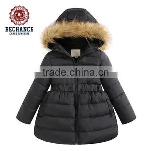H1022 Kid's Winter Jackets Faux Fur Clothing Down Coat for Girls thumbnail-1