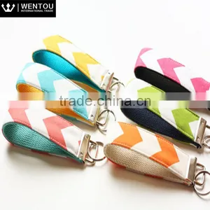 Personalized Monogram Chevron Key Fob thumbnail-5