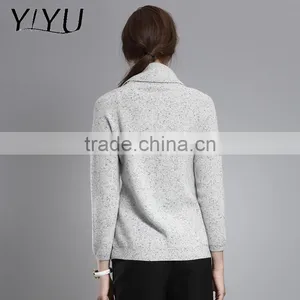 Winter Women Turtleneck After Short Before Long Cashmere Sweater thumbnail-3