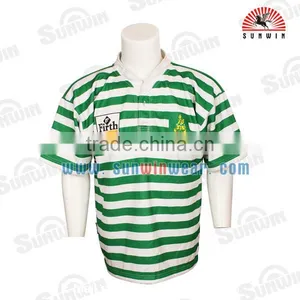 Custom Design Cheap Striped Rugby Jersey Rugby Wear thumbnail-1
