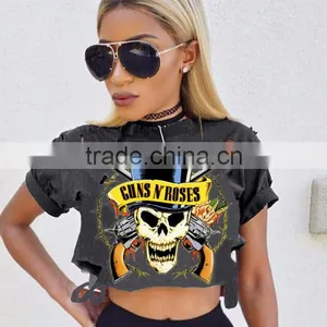 Womens Custom t Shirts Words and Picture Printing Cool T-shirt Short Sleeve Summer Tshirts Oem thumbnail-4