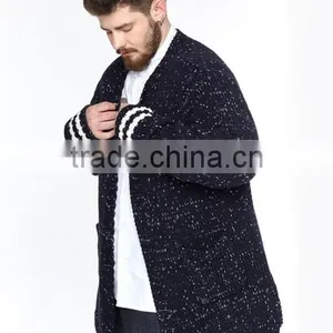 2017 Trend Cool Knitwear Winter Long Thick Sweater Mens Cardigan for Wholesale thumbnail-3