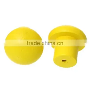 Yellow Mushroom Wood Jewelry Case Box Drawer Pull Handle Knobs 20mmx20mm thumbnail-1