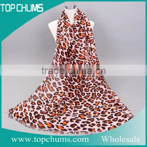 Popular Products Good Sale Ladies Leopard Print Sacrf Shawl thumbnail-2