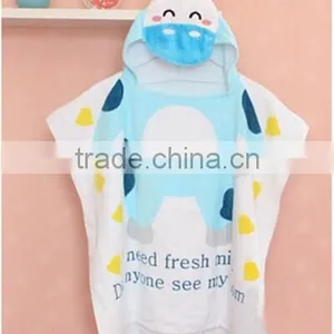 100% Cotton Kids Hooded Poncho Towels thumbnail-4