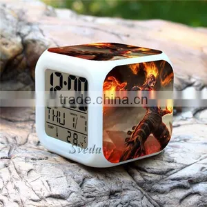 (Best Selling )Digital Clock LED Clock Hot Games League of Legends Color Changing LED Digital Alarm Clock thumbnail-3
