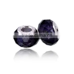 Charm Bead Fit European Bracelets,DIY Glass Crystal Murano Charm Beads thumbnail-4