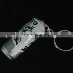 Plastic Mini Keychain With Unique Can Shape Keyring thumbnail-2