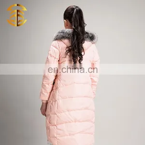 Latest Genuine Outdoor Women Winter Light Down Jacket With Fox Collar thumbnail-4