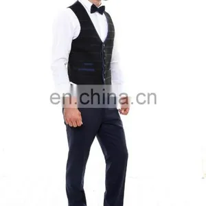 New Fashion 2 Button Plain Mens Suit (3 Pieces) thumbnail-5