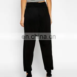 Fashion Elastic Band Leg Open Women's Harem Pants thumbnail-1