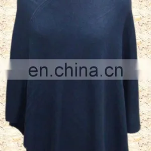 Knitted Poncho,Plain Knit, Cable Knit thumbnail-2