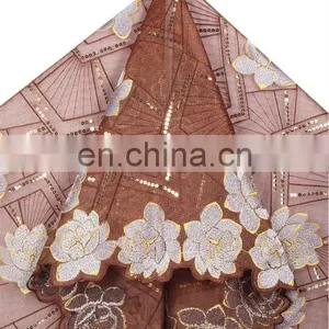 Fashionable African Organza Lace Fabric for Women thumbnail-6