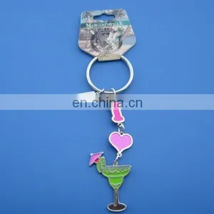 Metal Wine Bar Stamping Chrams, Wine Cup Enamel Keychains Custom thumbnail-1