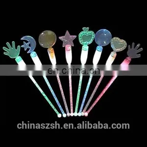 Beautiful Shape and Color LED Flashing Swizzle Stick for Bar thumbnail-1