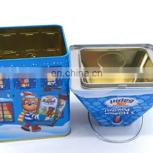 Christmas House Shape Metal Food Storage Gift Containers Box thumbnail-4