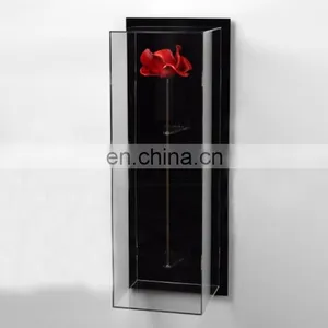 Artificial Flower Wall Acrylic Display /flower Wall Display/flower Display Box thumbnail-1