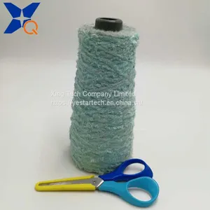 Nm13 Light Blue Microfiber Half Fancy Yarns Could Not Pass Needle Detector Conductive Touchsreen Yarns for Gloves-XT11019 thumbnail-3