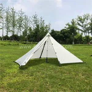 Oudoor 1 Person Pyramid Tent Rodless Backpacking Waterproof Lightweight Hiking Camping Hiking Ultralight Tents thumbnail-2