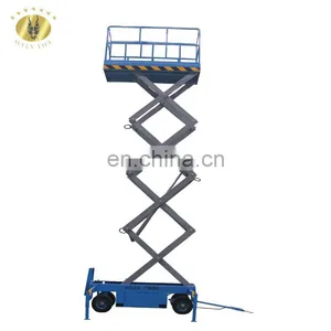 7LSJY Shandong SevenLift 6m Green Electric Mobile Floor Small Single Man Jlg Aerial Scissor Lifting Electric Light Lift thumbnail-6