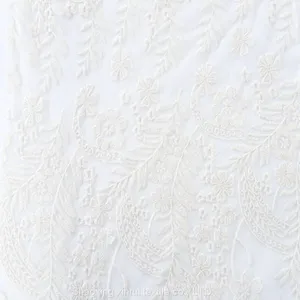 Net Guipure Lace Cotton Border Embroidery Fabric thumbnail-2